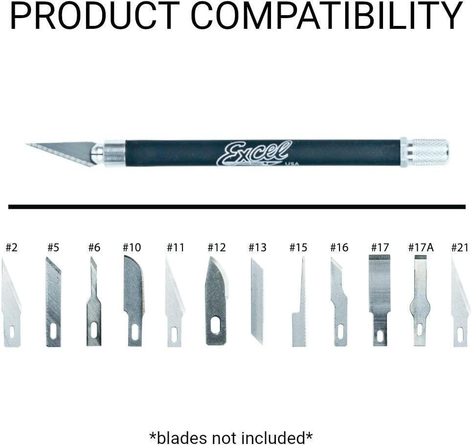 Soft Grip Hobby Knife Excel K18 with Safety Cap, American Made Light Duty Craft Knife - NORTH RIVER OUTDOORS