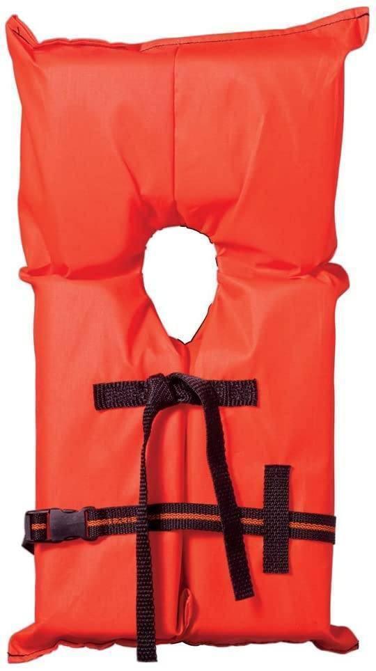 Type II Life Boating Vest Orange (Youth Medium) - NORTH RIVER OUTDOORS