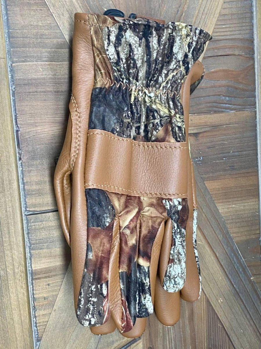 USA Made Premium Buckskin Camo Gloves - NORTH RIVER OUTDOORS