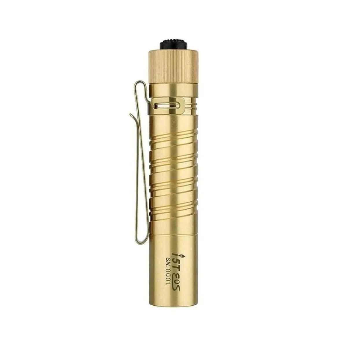 Olight i5T EOS Flashlight Brass (Limited Edition) - NORTH RIVER OUTDOORS