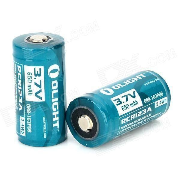 Olight RCR123A Battery 650 mAh 3.7V - NORTH RIVER OUTDOORS