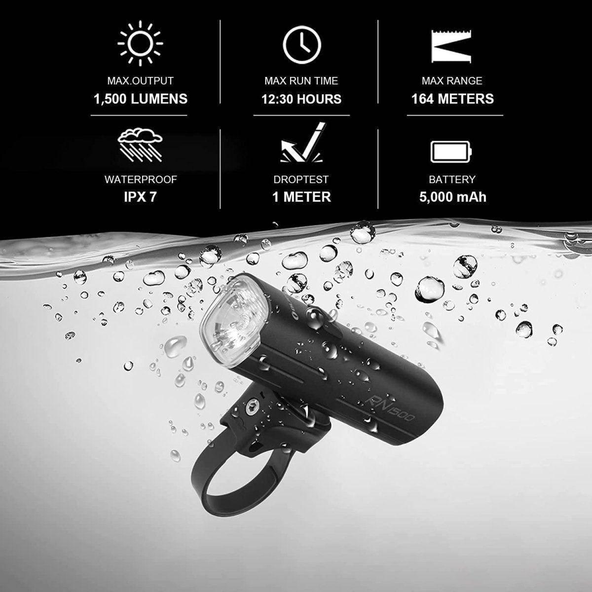 Olight RN 1500 Bike Light (1,500 lumen) - NORTH RIVER OUTDOORS