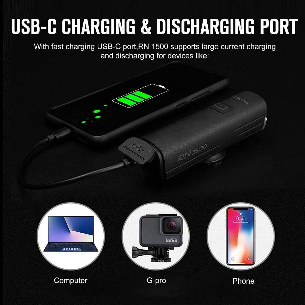 Olight RN 1500 Bike Light (1,500 lumen) - NORTH RIVER OUTDOORS