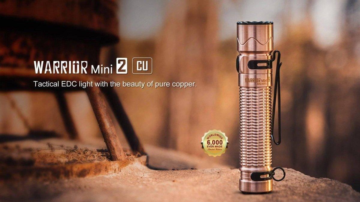 Warrior Mini 2 Copper Limited Ed EDC Tactical Light (1750 Lumens) - NORTH RIVER OUTDOORS
