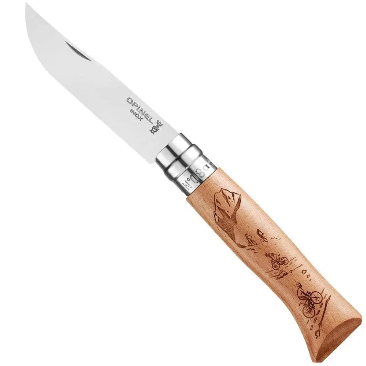 Opinel No.8 Engraved Handle Knife (France) - NORTH RIVER OUTDOORS