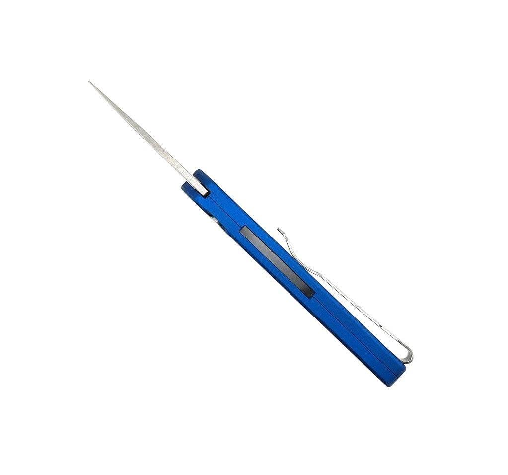 Pre-Owned Pro-Tech Half Breed Auto 3605-BLUE Handle Stonewash Blade - NORTH RIVER OUTDOORS