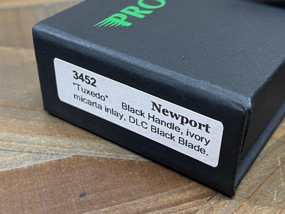 Pro-Tech 3452 Newport Tuxedo Auto Folding Knife 3" S35VN - NORTH RIVER OUTDOORS