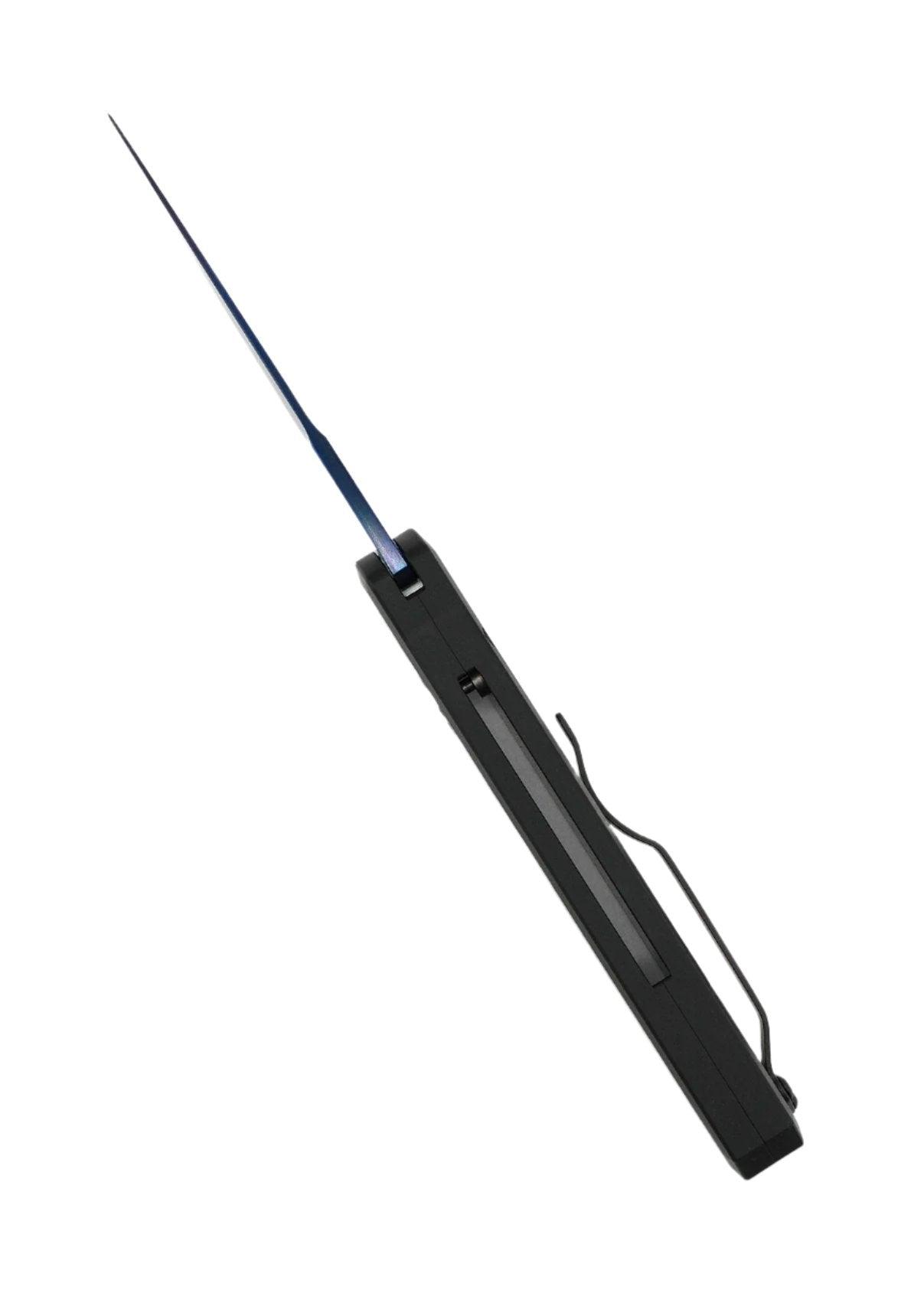 Pro-Tech 721-SB Godson Automatic Black Alum Handles w/ Sapphire Blue Blade (3.15" 154CM) - NORTH RIVER OUTDOORS