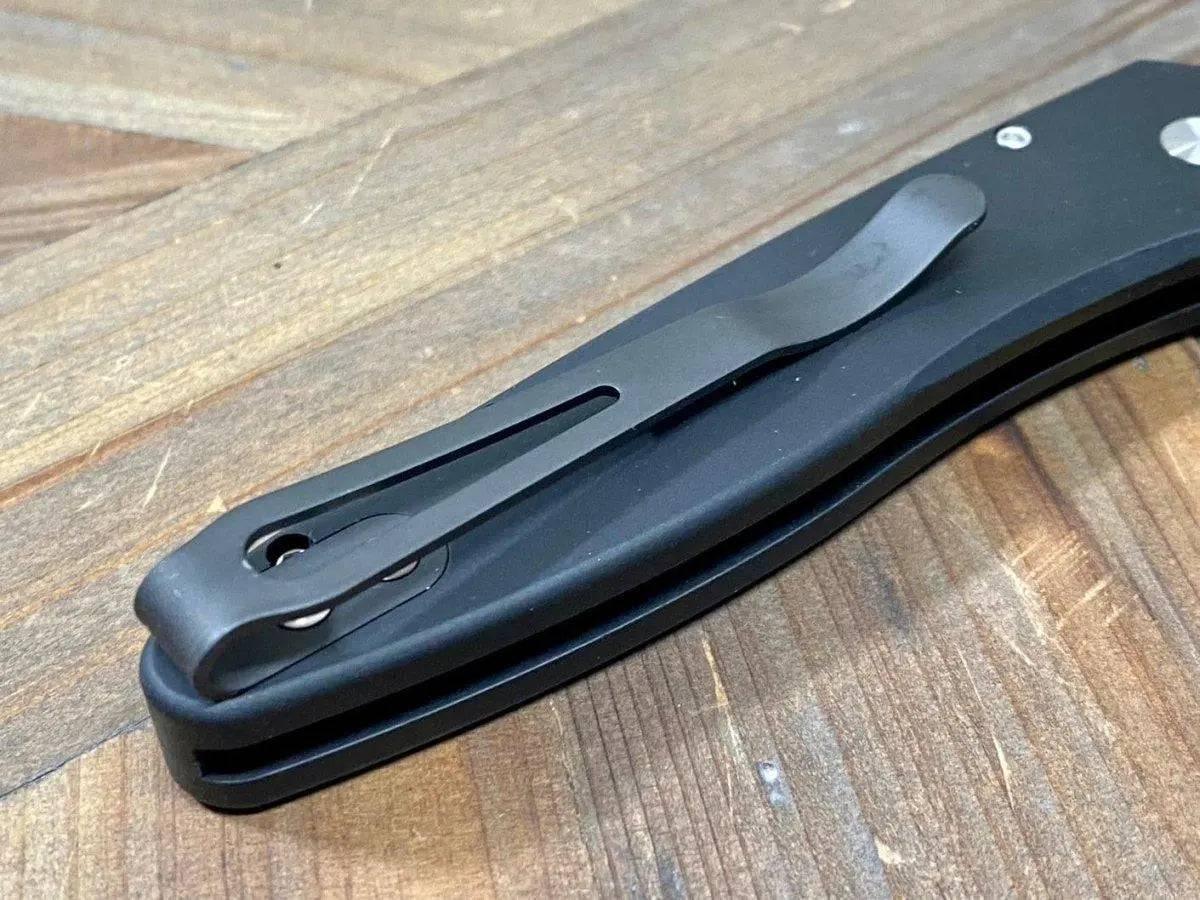 Pro-Tech Newport 3407 Auto Knife Black (3") (Black Blade) - NORTH RIVER OUTDOORS