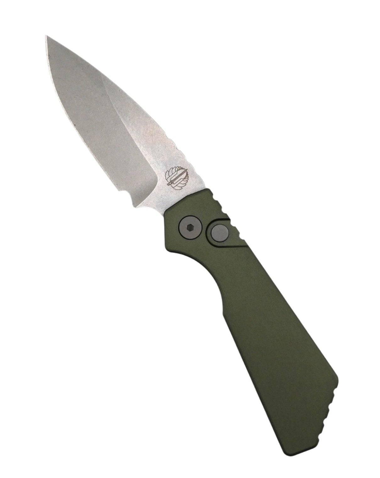 Pro-Tech PT+ PT201-Green Strider Auto w/ Green Alum 3.06" SW MagnaCut - NORTH RIVER OUTDOORS