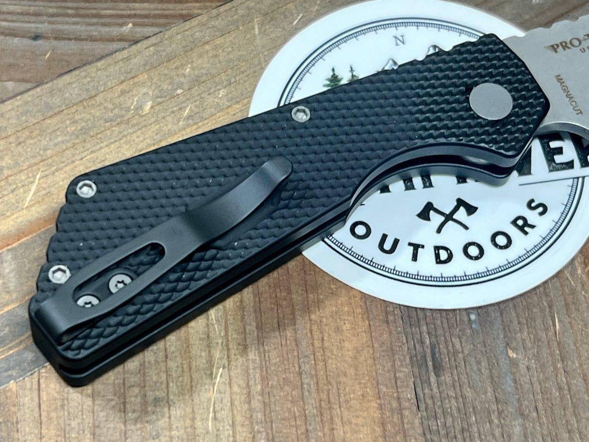 Pro-Tech PT+ PT205 Strider Auto Black Textured Alum 3.06" SW MagnaCut - NORTH RIVER OUTDOORS