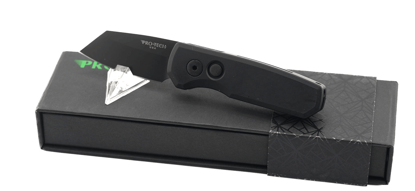 Pro-Tech Runt 5 R5403 Black Magnacut DLC Reverse Tanto Blade (USA) - NORTH RIVER OUTDOORS