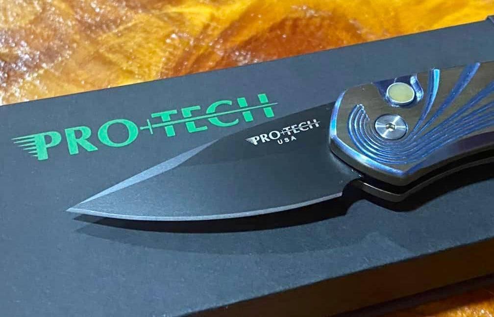 Pro-Tech Sprint 2952 Custom, 2-Tone Milled Titanium / DLC S35VN (USA) - NORTH RIVER OUTDOORS