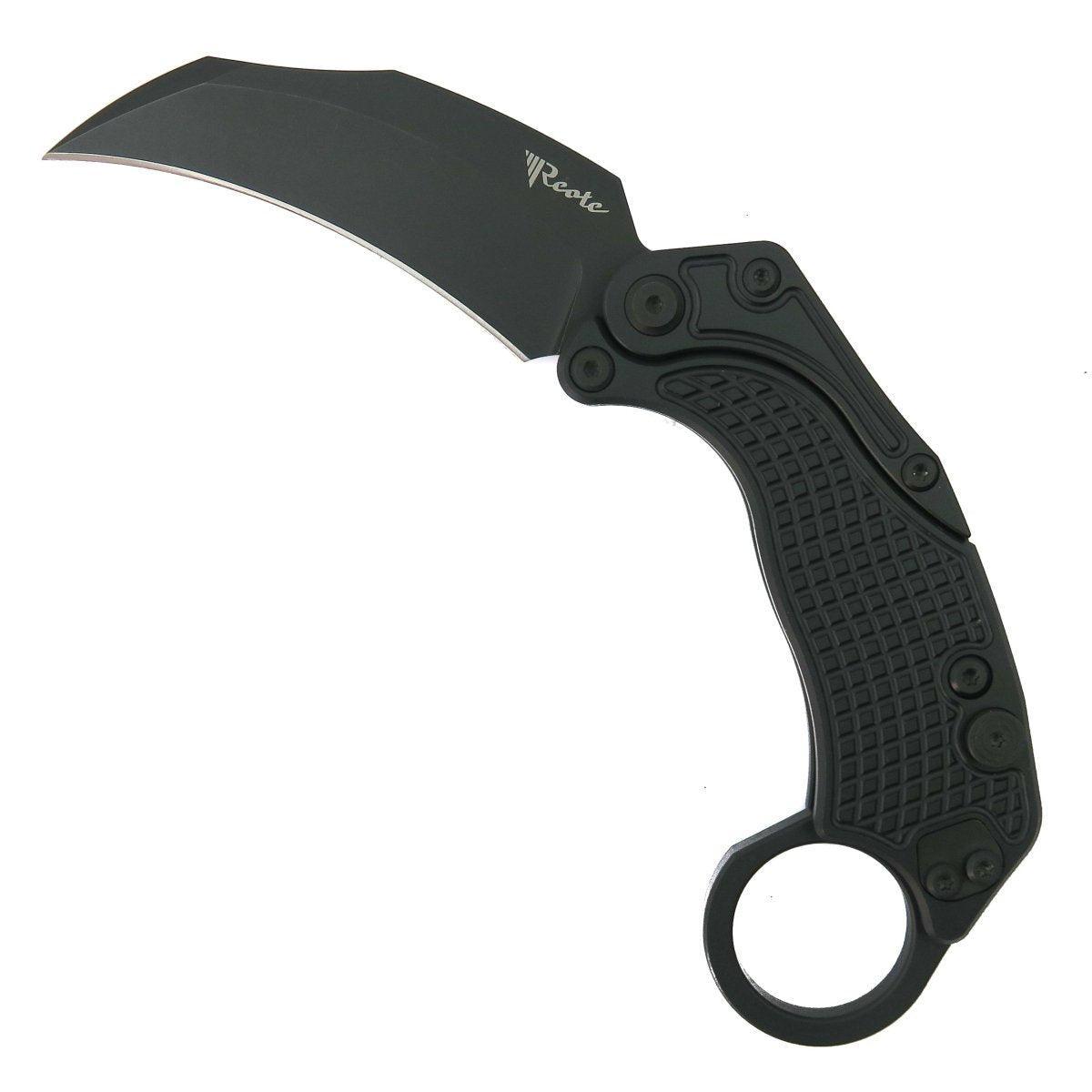Reate Exo-K Karambit Gravity Knife Black Aluminum (3.1" Black PVD) - NORTH RIVER OUTDOORS