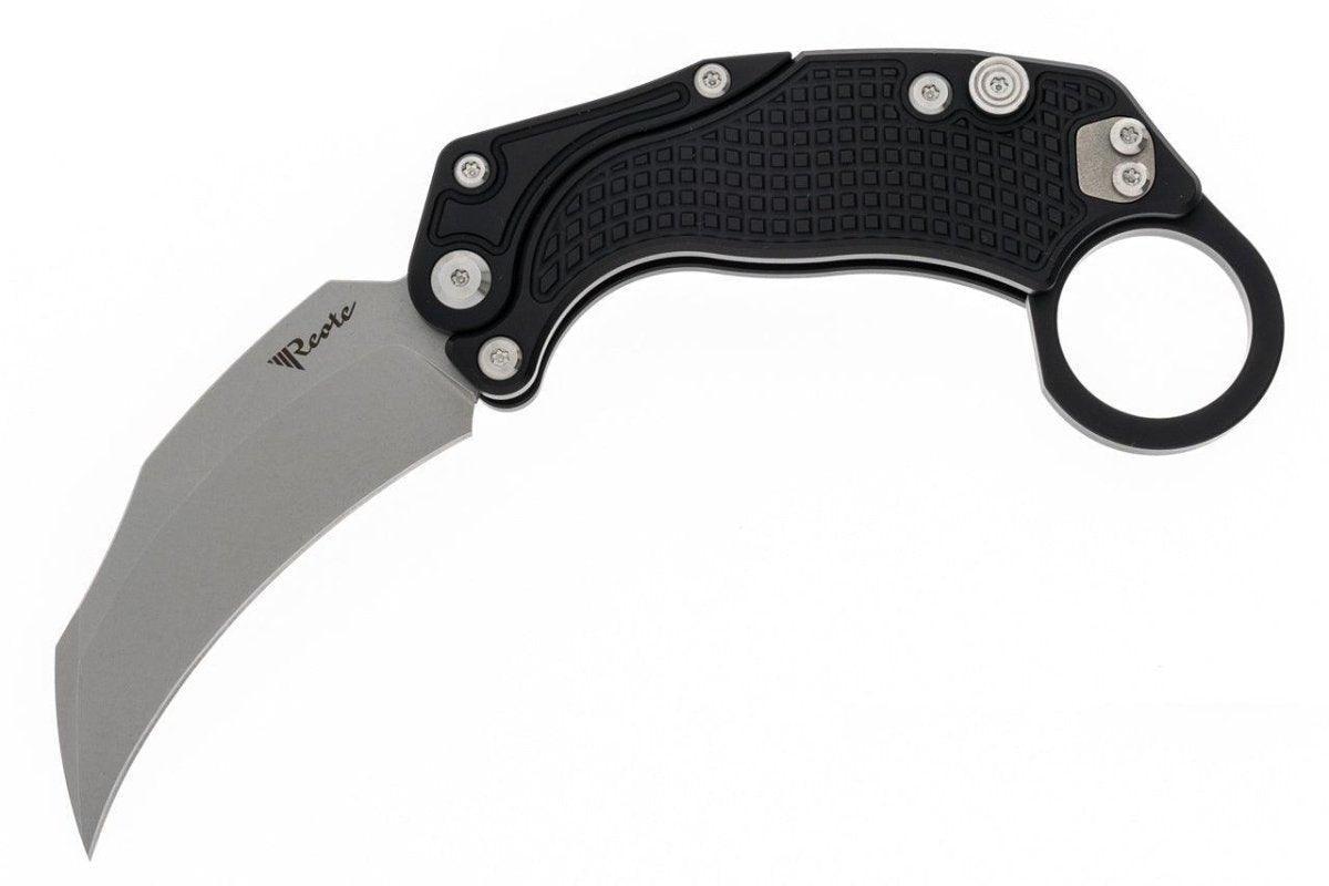 Reate Exo-K Karambit Gravity Knife Black Aluminum (3.1" Stonewash) - NORTH RIVER OUTDOORS