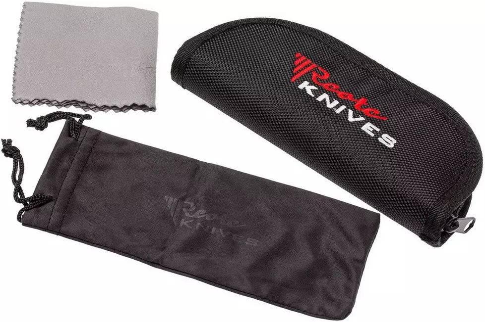 Reate K-1 Flipper Knife 3.875" M390 Satin Blade Bronze Titanium Handles with Carbon Fiber - NORTH RIVER OUTDOORS