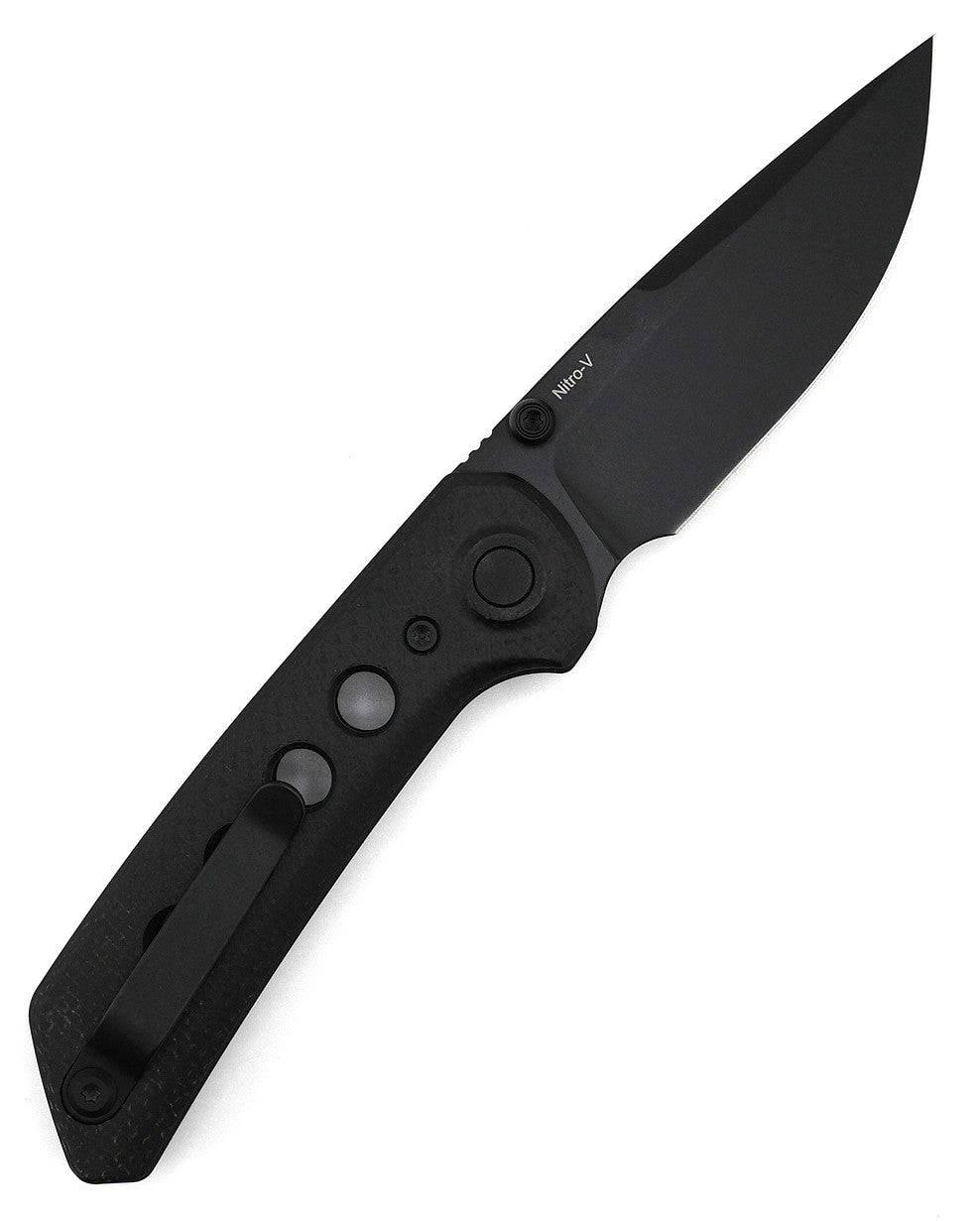 Reate PL-XT Black Micarta - Nitro-V - Black PVD - Black G10 Inlay - NORTH RIVER OUTDOORS