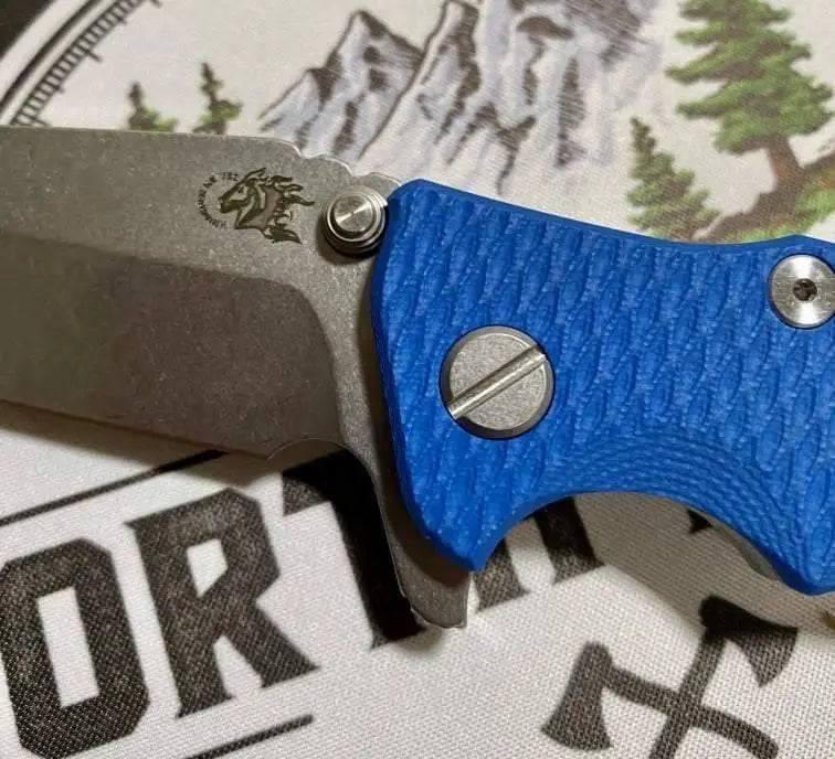 Hinderer Eklipse Harpoon Spanto Battle Blue Knife Stonewash G10 - NORTH RIVER OUTDOORS