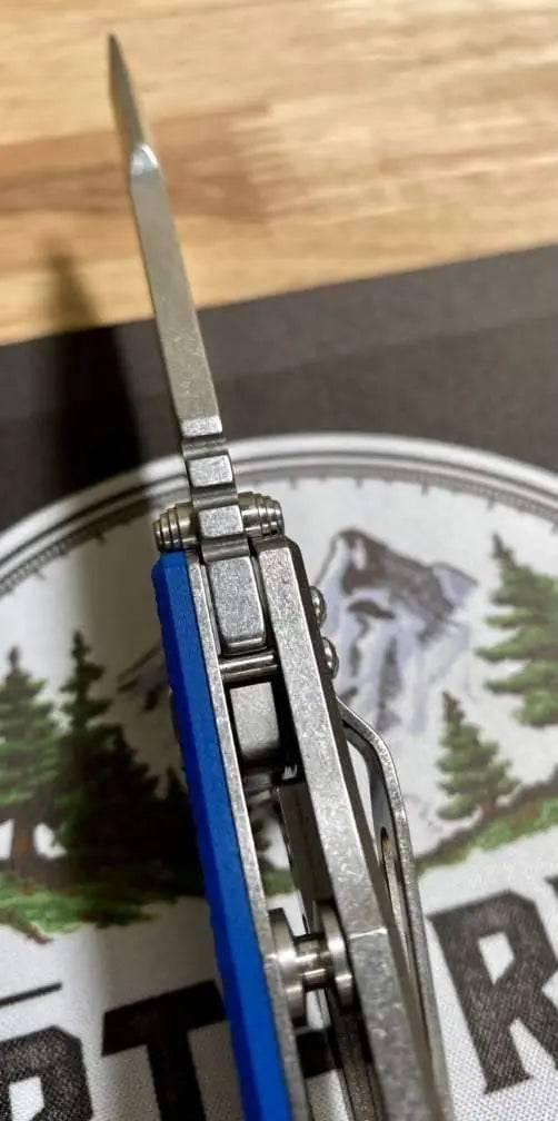 Hinderer Eklipse Harpoon Spanto Battle Blue Knife Stonewash G10 - NORTH RIVER OUTDOORS