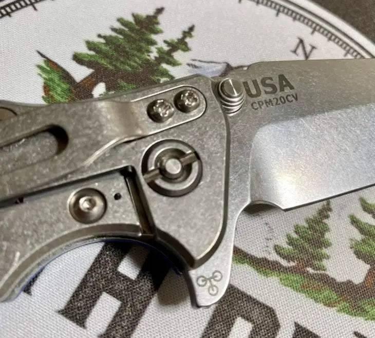 Hinderer Eklipse Harpoon Spanto Battle Blue Knife Stonewash G10 - NORTH RIVER OUTDOORS