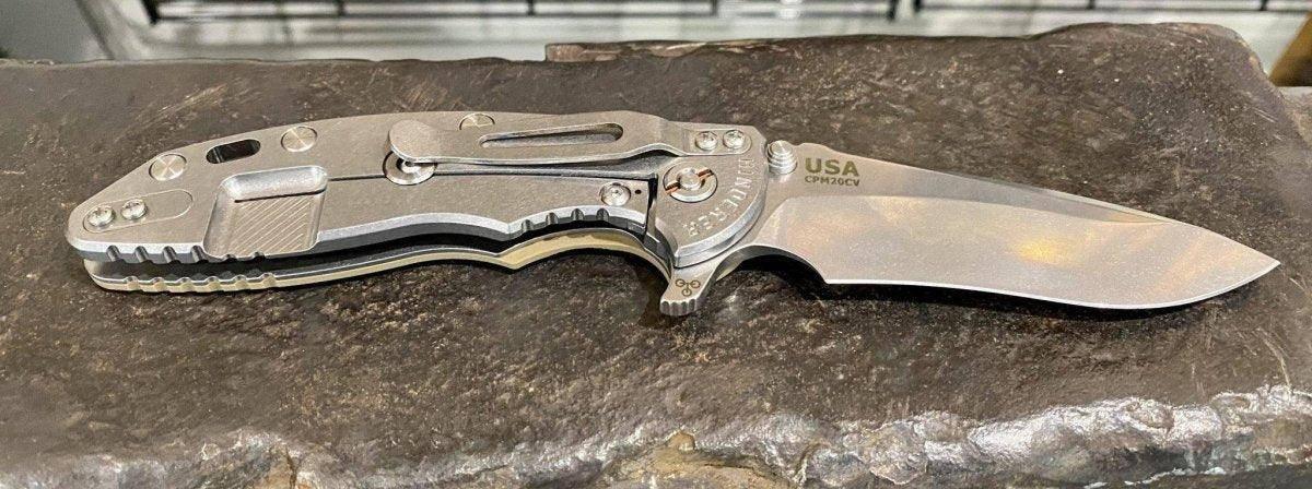 Hinderer XM-18 3.5″ Recurve Stonewash FDE G10 - NORTH RIVER OUTDOORS