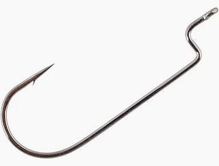 Gamakatsu Offset Shank Worm Round Bend Hooks Size 3/0 54413 - NORTH RIVER OUTDOORS