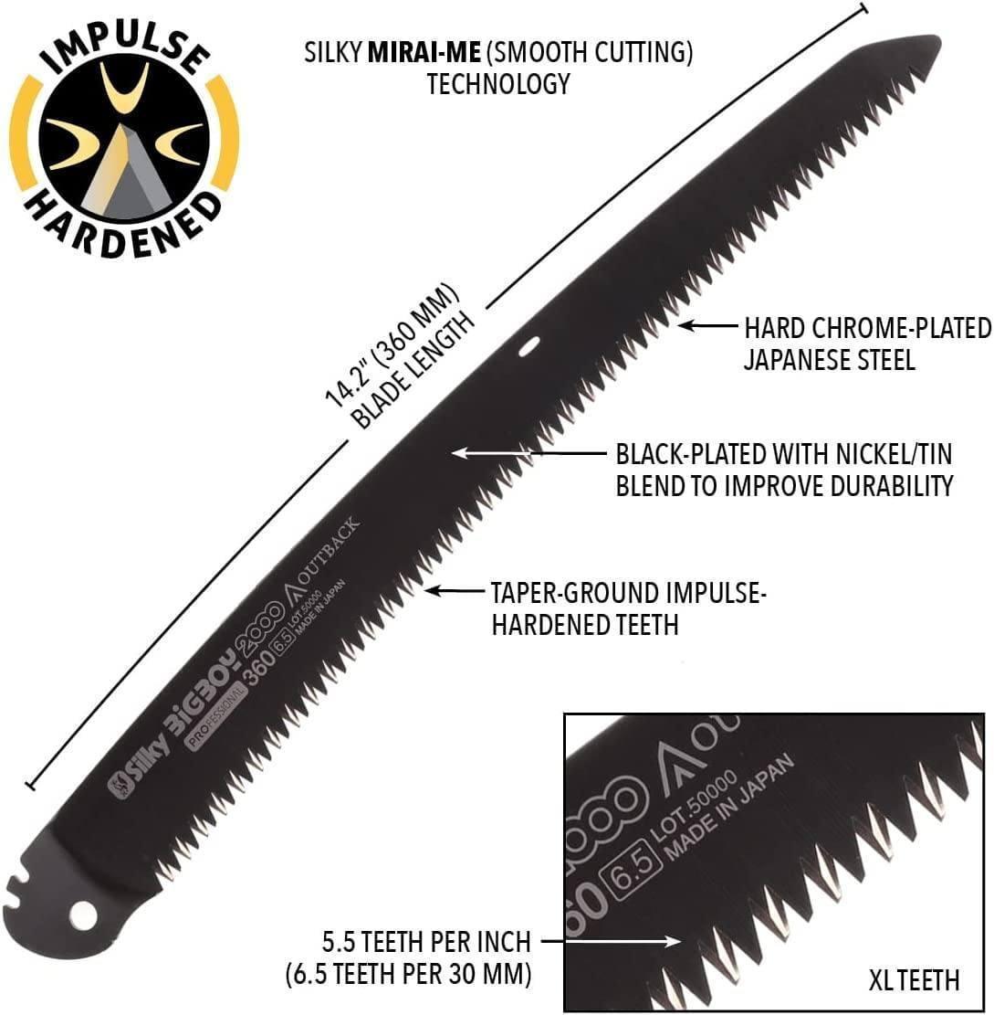 Silky 754-36 Bigboy Outback Edition 14.25" Curved Folding Saw - NORTH RIVER OUTDOORS