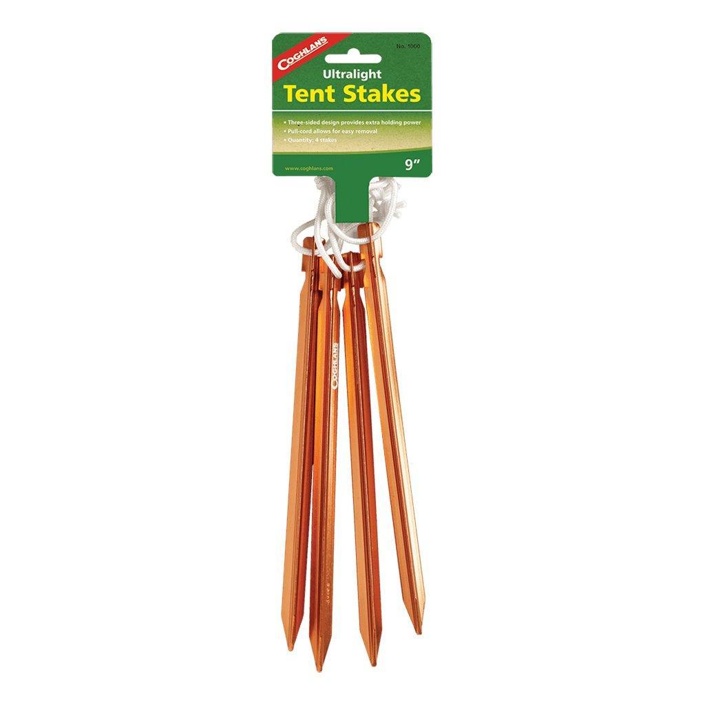 Coghlan's Ultralight 9" Tent Stakes 4 Pk - NORTH RIVER OUTDOORS