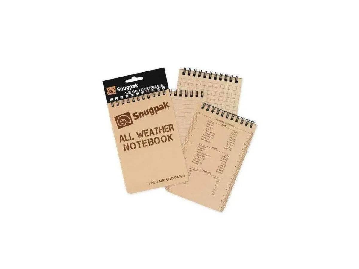 SnugPak All Weather Notebooks (Large) - NORTH RIVER OUTDOORS
