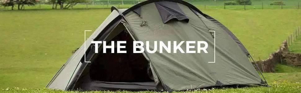 Snugpak Bunker 3 Person Tent / Tactical Shelter (Olive) - NORTH RIVER OUTDOORS