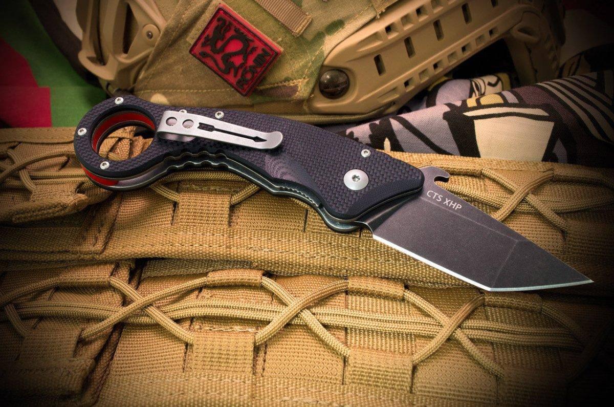Spartan Ronin Shoto SFBL9BK Folding Karambit 3.25" CTS-XHP - NORTH RIVER OUTDOORS