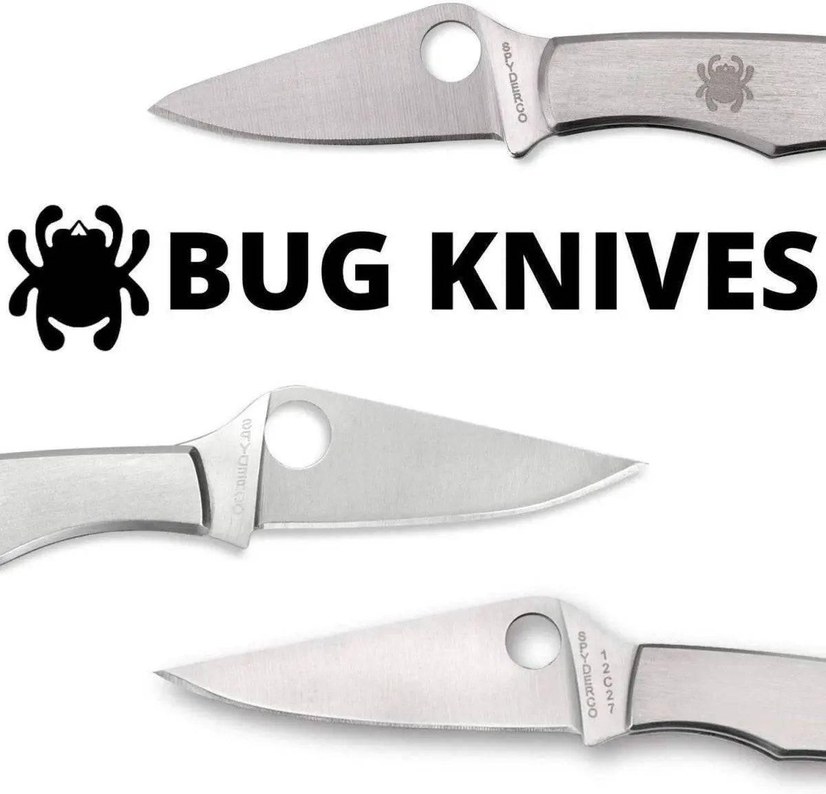 Spyderco Bug Non-Locking Knife Stainless Steel - PlainEdge - NORTH RIVER OUTDOORS