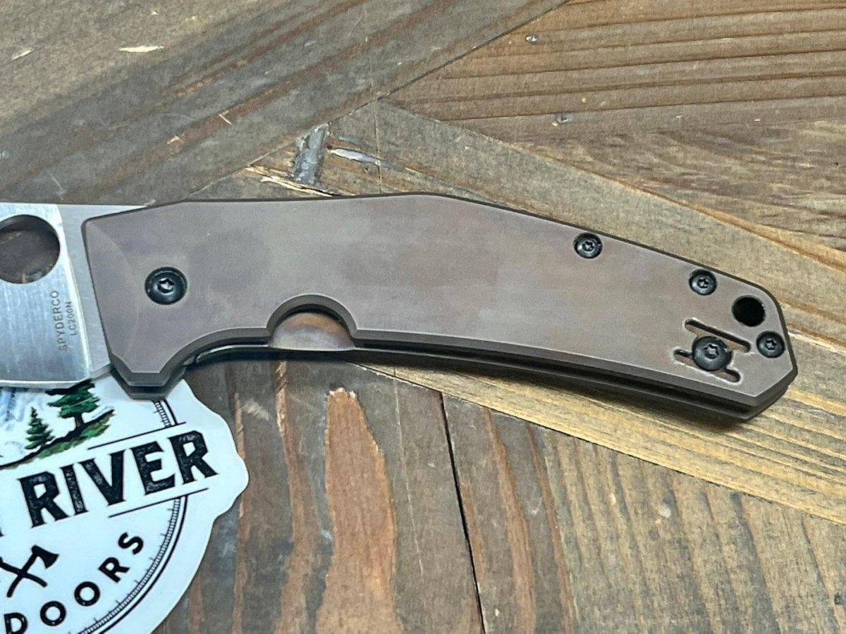 Spyderco C211TIP SpydieChef Semi-Custom Ti Folding Knife 3.32" LC200 (USA) - NORTH RIVER OUTDOORS
