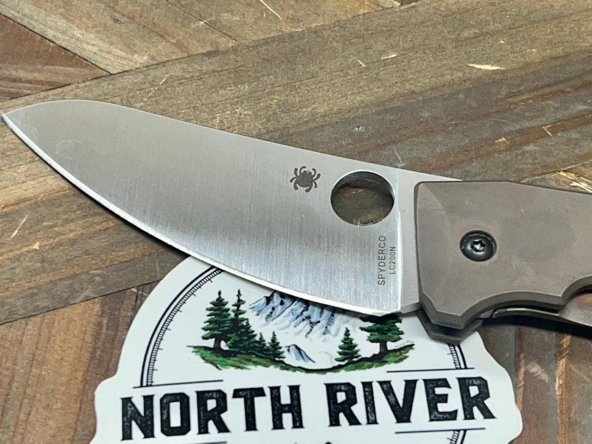 Spyderco C211TIP SpydieChef Semi-Custom Ti Folding Knife 3.32" LC200 (USA) - NORTH RIVER OUTDOORS