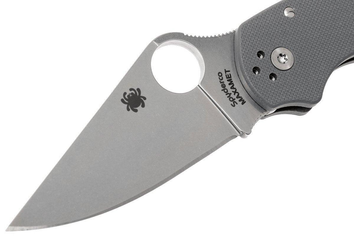 Spyderco C223GPDGY Para 3 Maxamet Knife (USA) - NORTH RIVER OUTDOORS
