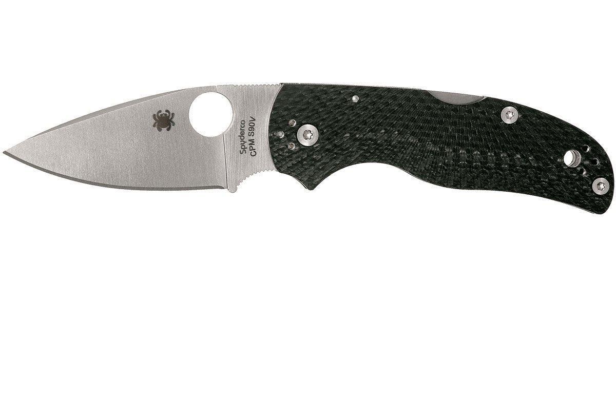 Spyderco C41CFPE5 Native 5 Folding Knife 3" CPM-S90V/CPM-154 Carbon Fiber Handles - NORTH RIVER OUTDOORS