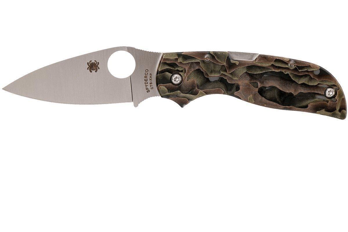 Spyderco Chaparral C152RNP Folding Knife 2.8" CTS XHP Satin Plain Blade, Raffir Noble Handles - NORTH RIVER OUTDOORS