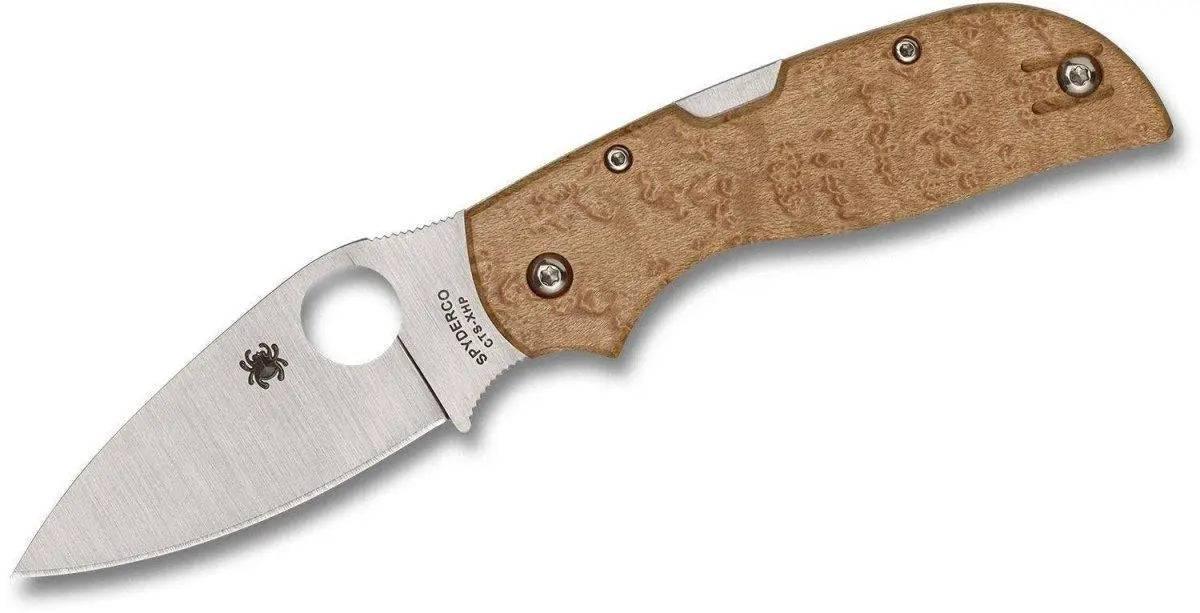 Spyderco Chapparal Birdseye Maple Knife (CTS-XHP) C152WDP - NORTH RIVER OUTDOORS