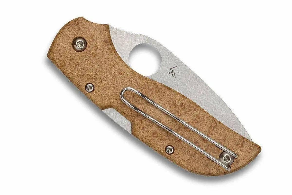 Spyderco Chapparal Birdseye Maple Knife (CTS-XHP) C152WDP - NORTH RIVER OUTDOORS