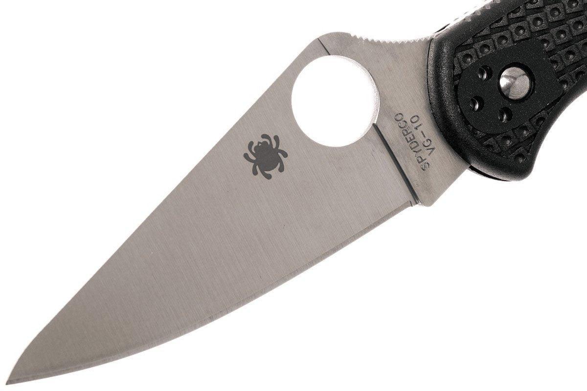 Spyderco Delica 4 C11FPBK Flat Ground 2-7/8" VG10 - NORTH RIVER OUTDOORS