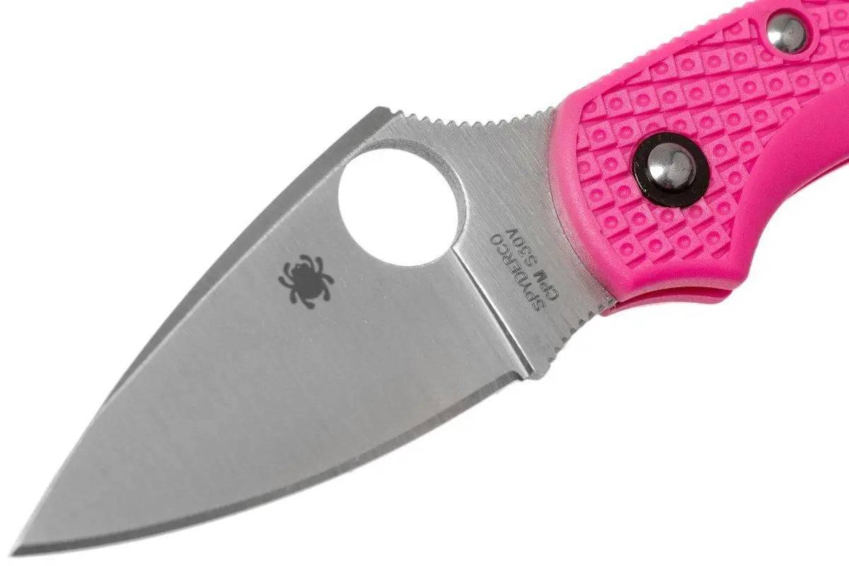 Spyderco Dragonfly 2 Pink Heals Lightweight Knife Pink (2.3" Satin) - NORTH RIVER OUTDOORS