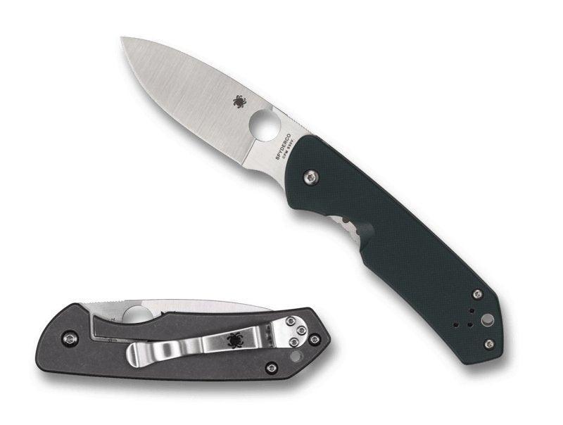 Spyderco Jerry Brouwer Knife 2.77" S30V Satin Blade G10 - Ti Handles - NORTH RIVER OUTDOORS