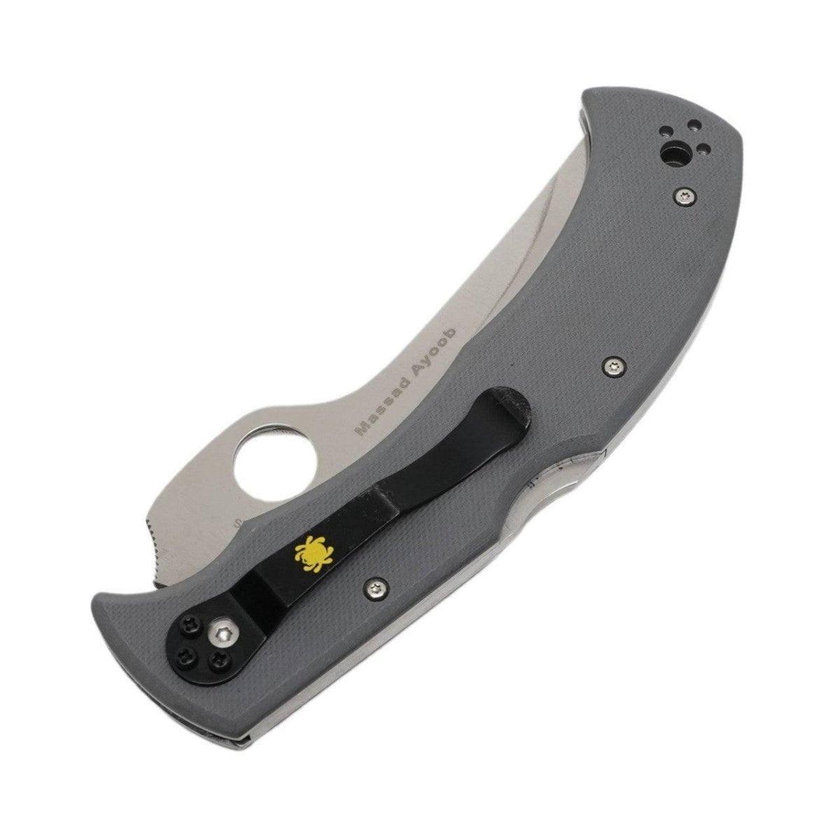 Spyderco Massad Ayoob (Sprint Run) C60GPGY Folding Knife 3.69" CPM-CruWear - NORTH RIVER OUTDOORS