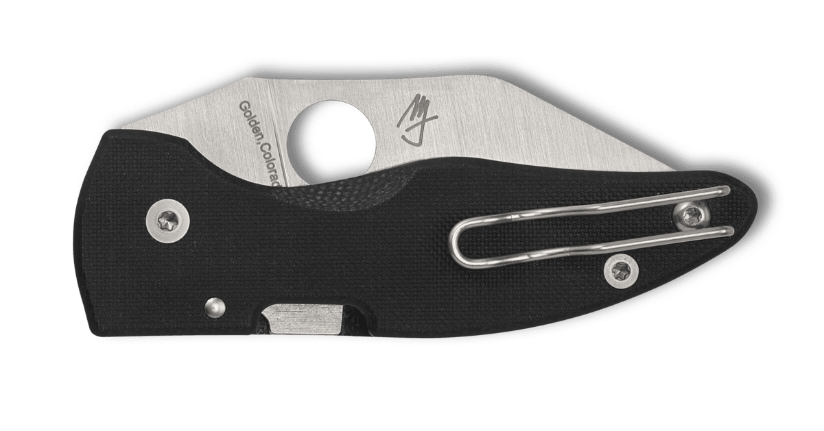 Spyderco MicroJimbo Folding Knife 2.45" S30V Satin Plain Blade Black G10 Handles - NORTH RIVER OUTDOORS