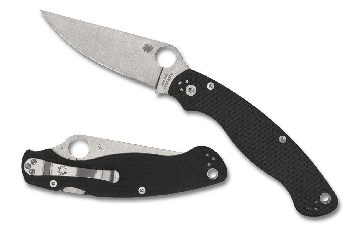 Spyderco Military 2 Compression Lock Folding Knife 4" S30V Satin Blade C36GP2 - NORTH RIVER OUTDOORS