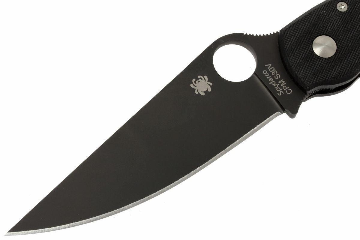 Spyderco Military C36GPBK Folding Knife 4" S30V Black Blade G10 (USA) - NORTH RIVER OUTDOORS