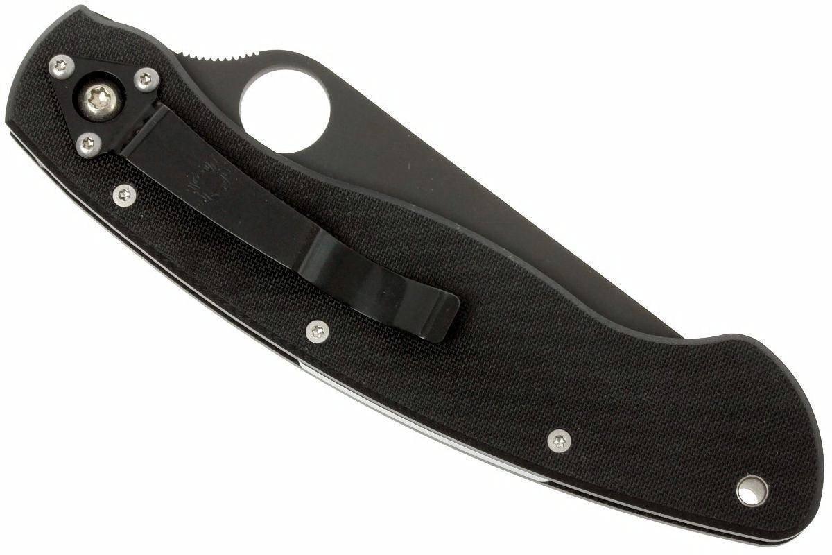 Spyderco Military C36GPBK Folding Knife 4" S30V Black Blade G10 (USA) - NORTH RIVER OUTDOORS