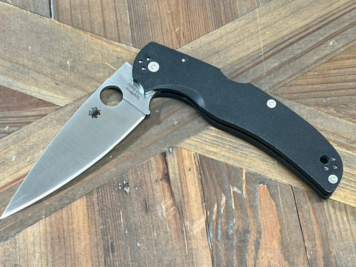 Spyderco Native Chief Folding Knife 4.08" S30V Satin Black G10 Handles - NORTH RIVER OUTDOORS