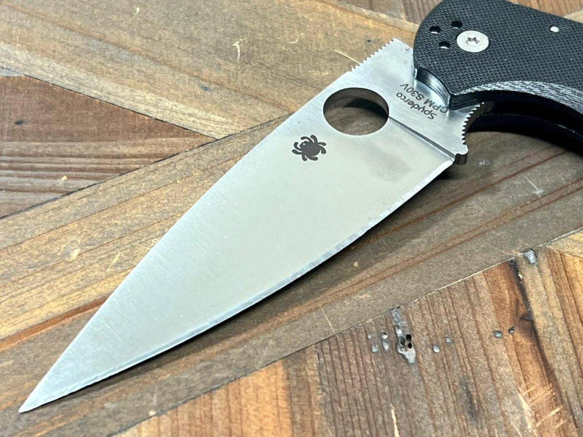 Spyderco Native Chief Folding Knife 4.08" S30V Satin Black G10 Handles - NORTH RIVER OUTDOORS