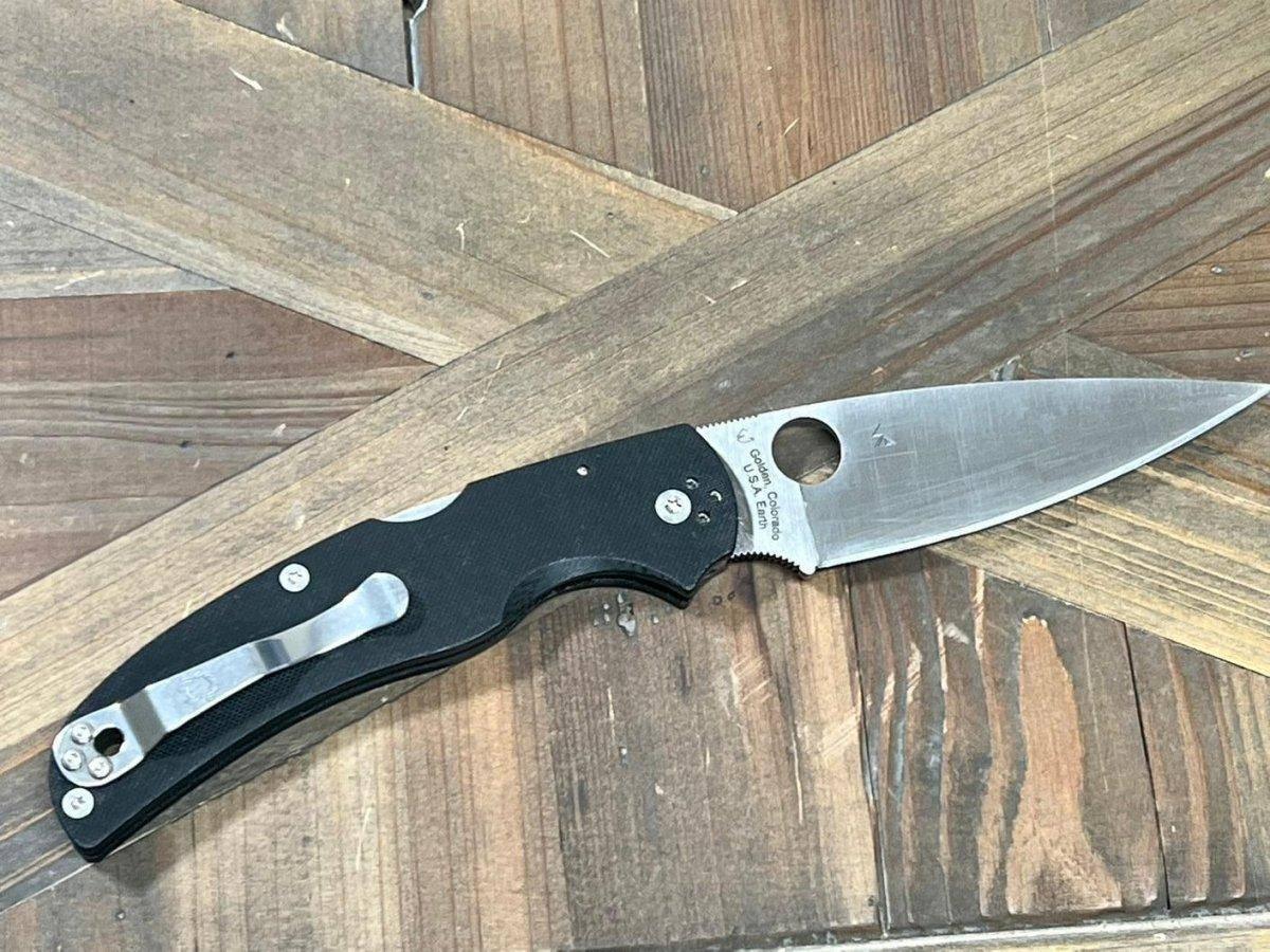 Spyderco Native Chief Folding Knife 4.08" S30V Satin Black G10 Handles - NORTH RIVER OUTDOORS